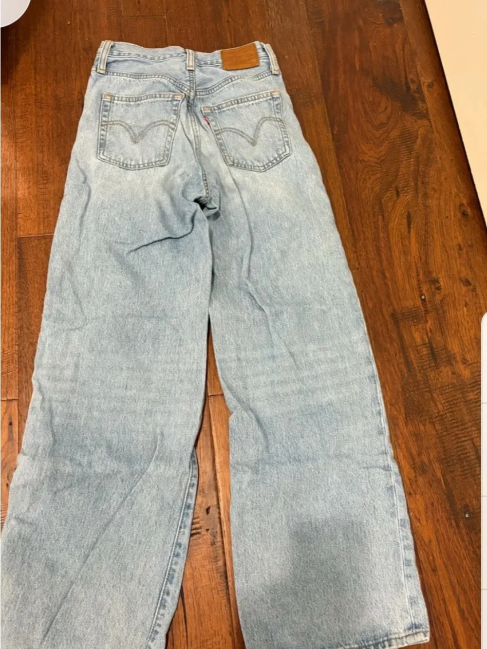 Levi's Light Blue High-Rise Wide-Leg Jeans